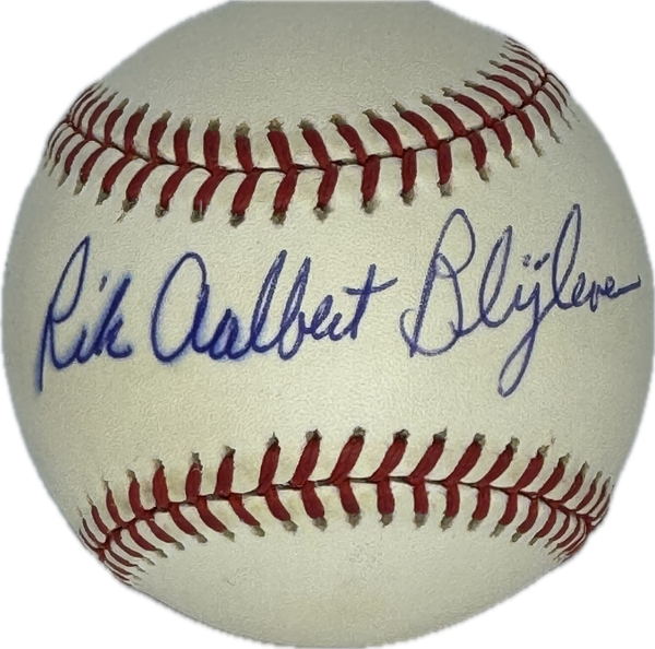 Bert Blyleven Autographed "Rik Aalbert Blyleven" Official American League Baseball