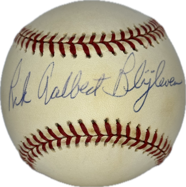 Bert Blyleven Autographed "Rik Aalbert Blyleven" Official American League Baseball