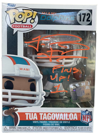 Tua Tagovailoa "Fins Up" Autographed Funko Pop