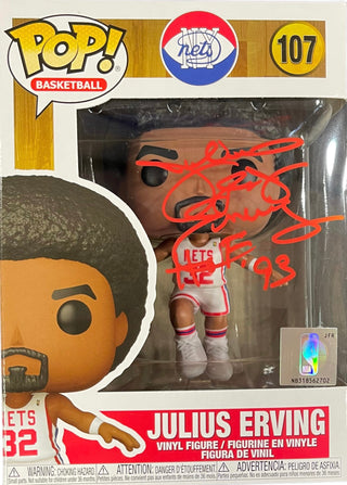 Julius Erving Dr. J "HOF 93" Autographed Funko Pop (JSA)