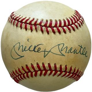 Mickey Mantle Autographed American League Bobby Brown Baseball (JSA)