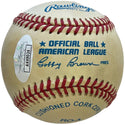 Johnny Mize Autographed Official American League Baseball (JSA)