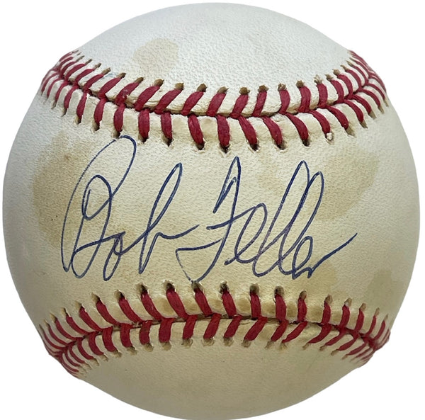 Bob Feller Autographed Official American League Baseball (JSA)