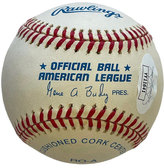 Derek Jeter Autographed Official American League Gene Budig Baseball (JSA)