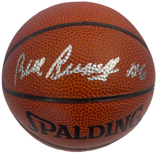 Bill Russell Autographed Spalding Mini Basketball (JSA)