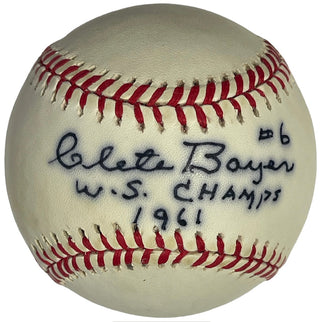 Clete Boyer Autographed Official American League Baseball