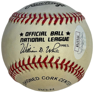 Hank Aaron Autographed Official National League Baseball (JSA)