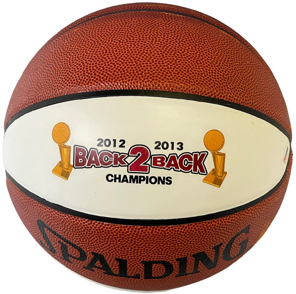 Dwyane Wade Autographed Spalding Comemorative Championship Basketball (PSA)