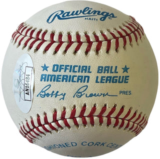 Phil Rizzuto Autographed Official American League Baseball (JSA)