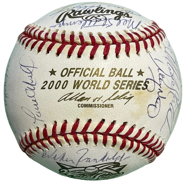 2000 New York Yankees Team Signed Baseball (Steiner Sports)