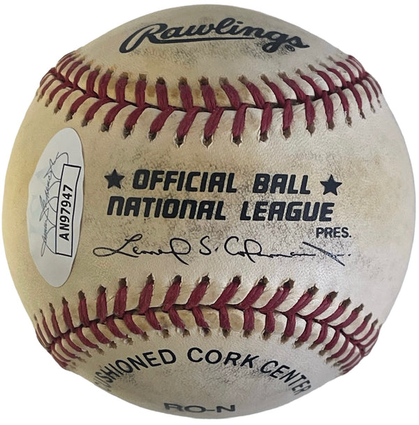 Warren Spahn Autographed Official National League Baseball (JSA)