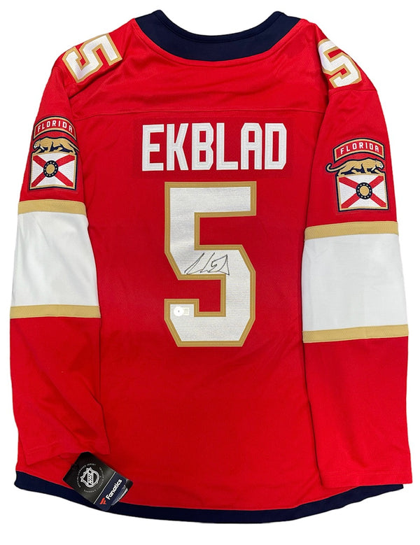 Aaron Ekblad Autographed Panthers Breakaway Jersey (BAS)