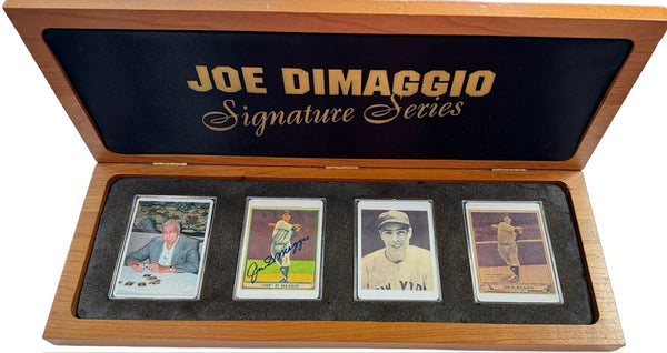 1996 Joe DiMaggio Signature Series Porcelain Baseball Card Collection Autograph #78/500