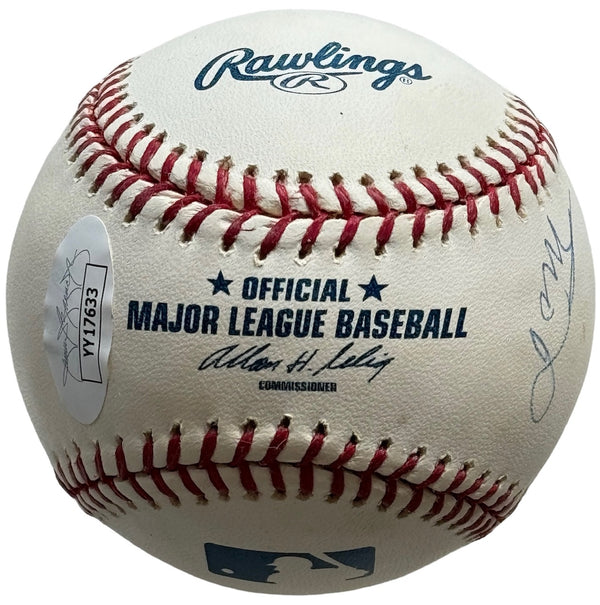 Willie Mays Autographed Official Major League Baseball Signed Twice (JSA)