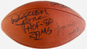 Fred Biletnikoff Deacon Jones Dan Dierdorf Autographed Wilson Football