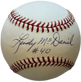 Lindy McDaniel Autographed Official Major League Baseball (JSA)