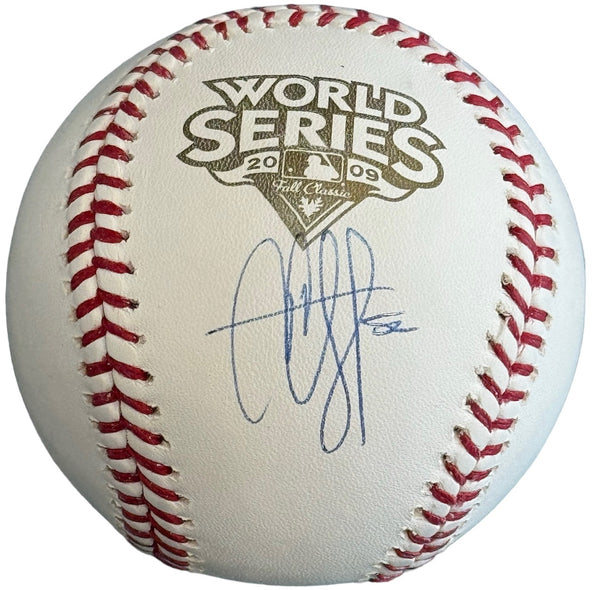 CC Sabathia Autographed 2009 World Series Baseball (MLB)