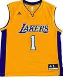 D'Angelo Russell Autographed Los Angeles Lakers Adidas Jersey (JSA)