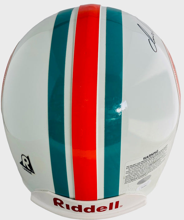 Daniel Constantine Marino Signed Full Name Dolphins Authentic Throwback Riddell Helmet (JSA)