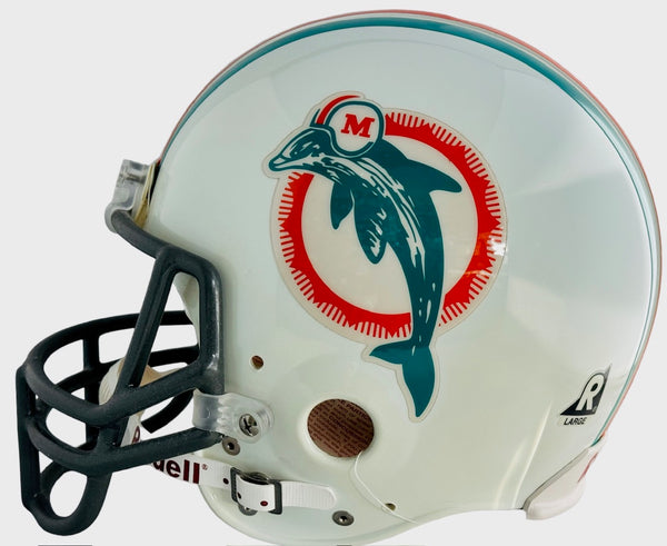 Daniel Constantine Marino Signed Full Name Dolphins Authentic Throwback Riddell Helmet (JSA)