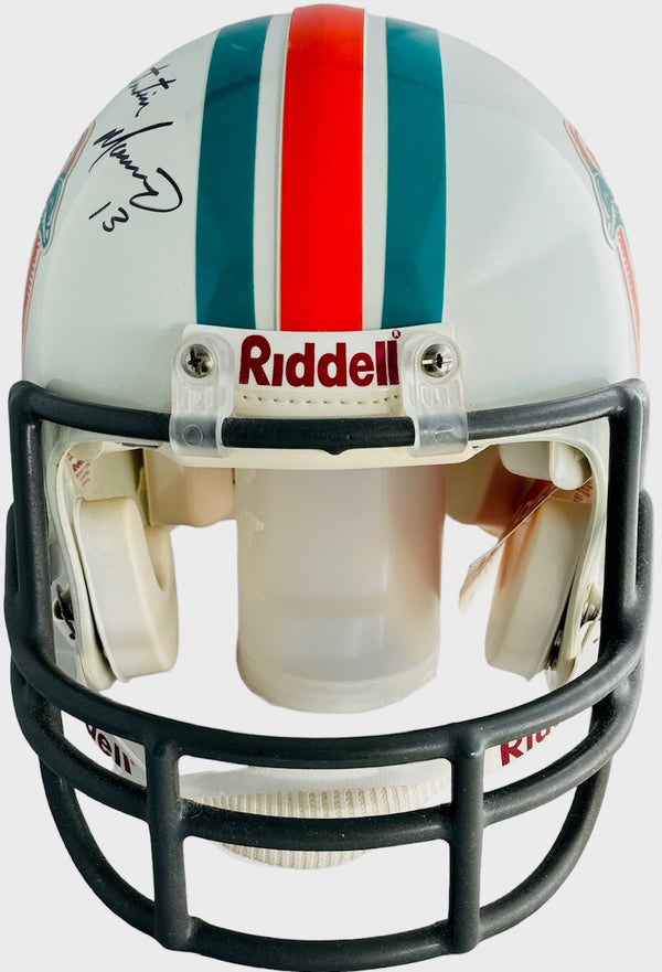 Daniel Constantine Marino Signed Full Name Dolphins Authentic Throwback Riddell Helmet (JSA)