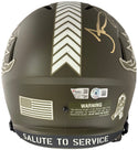 Tua Tagovailoa Jaylen Waddle Tyreek Hill Signed Salute To Service Full Size Helmet (BGS/Fanatics)