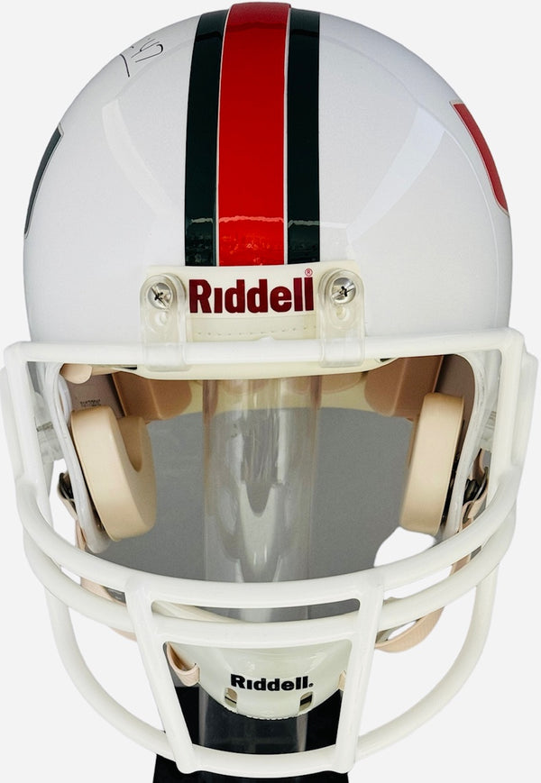 Michael Irvin Autographed University of Miami Hurricanes Authentic Riddell Helmet