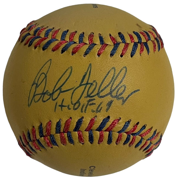 Bob Feller HOF 62 Autographed 1948 Cleveland Indians Commemorative Baseball