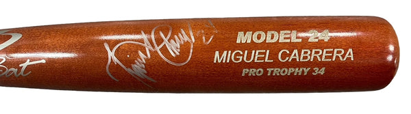 Miguel Cabrera Autographed Game Model Venezuela X-Bat Bat