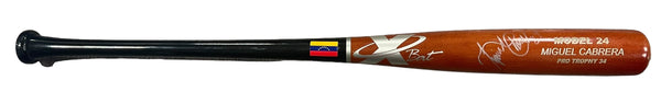 Miguel Cabrera Autographed Game Model Venezuela X-Bat Bat