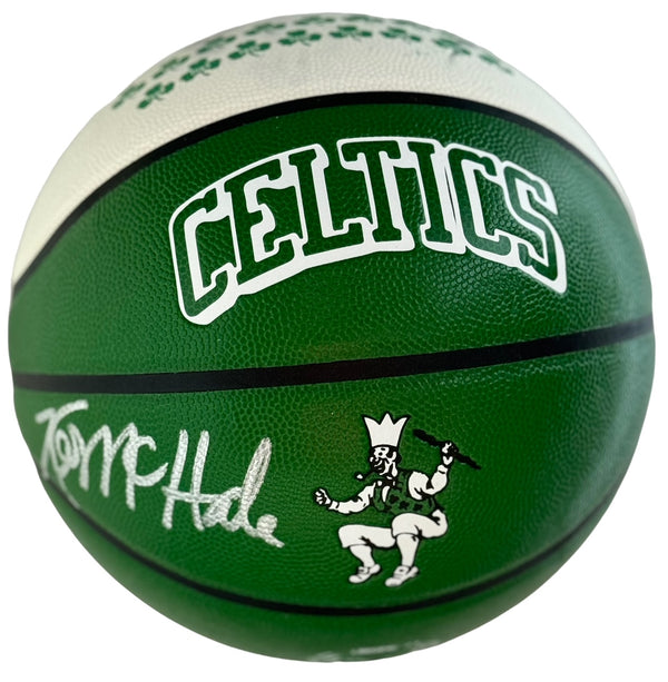 Kevin McHale Signed Boston Celtics 75th Anniversary City Edition Wilson NBA Basketball  (Beckett Witnessed)