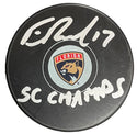 Evan Rodrigues Autographed "Stanley Cup Champs" Florida Panthers Puck (Beckett)