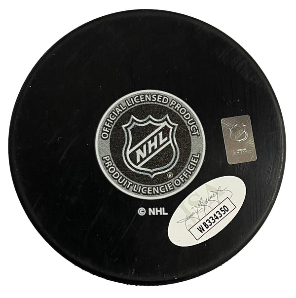 Eetu Luostarinen Autographed Panthers Logo Puck (JSA)