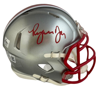 Ryan Day Autographed Ohio State Buckeyes Mini Helmet (Beckett Witnessed)