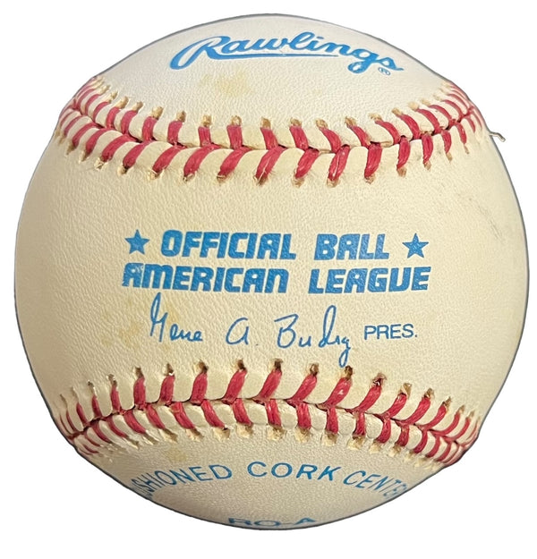 Whitey Ford HOF 74 Autographed Official American League Baseball