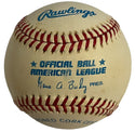 Bob Feller Autographed Official American League Baseball