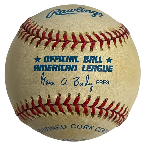 Bob Feller HOF 62 Autographed Official American League Baseball