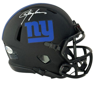 Lawrence Taylor Autographed New York Giants Eclipse Mini Helmet (Beckett Witnessed)