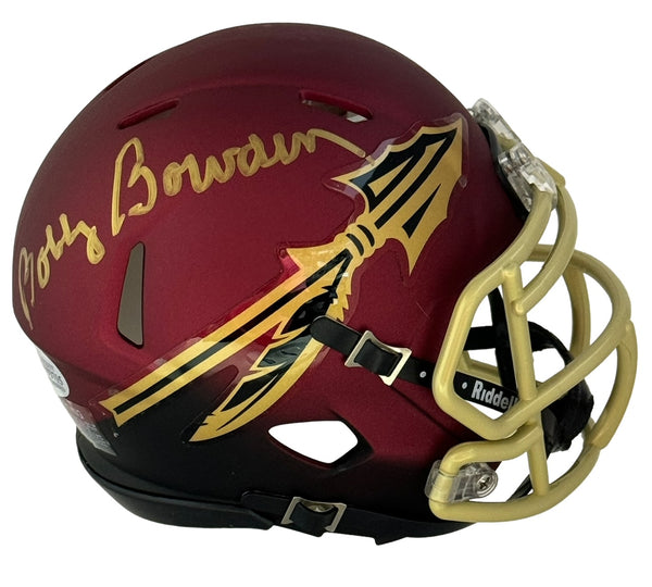 Bobby Bowden Autographed Florida State University Speed Mini Helmet (Beckett)