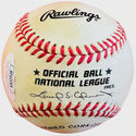 Ernie Banks Autographed Official National League Baseball (JSA)