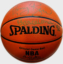 Magic Johnson & Larry Bird Autographed Official Leather Game Basketball (JSA)