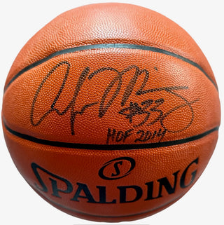 Alonzo Mourning Autographed Hybrid Indoor Outdoor Basketball (JSA)