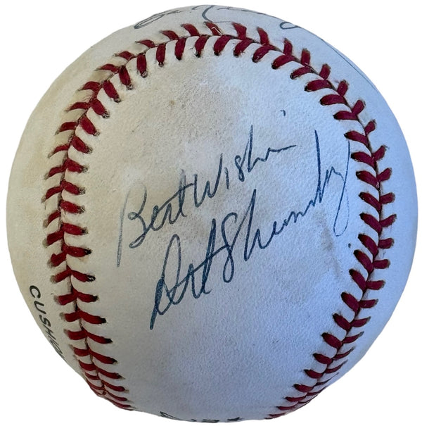 Ed Kranepool Art Shamsky Autographed Official National League Baseball