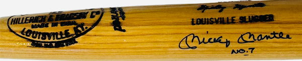 Mickey Mantle NO. 7 Autographed Louisville Slugger M110 Bat (Upper Deck)