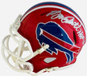 Jim Kelly Thurman Thomas Bruce Smith Signed Buffalo Bills Mini Helmet (JSA)