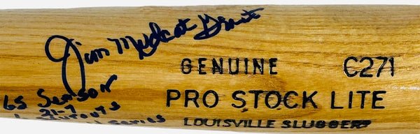 Jim Mudcat Grant Autographed Louisville Slugger C271 Stat Bat