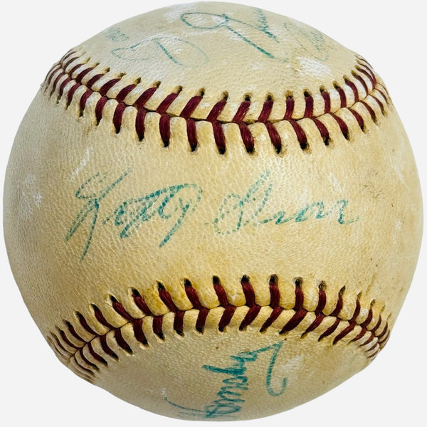 Baseball Hall of Famers Autographed Baseball (JSA)