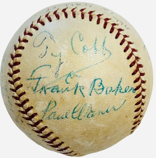 Baseball Hall of Famers Autographed Baseball (JSA)