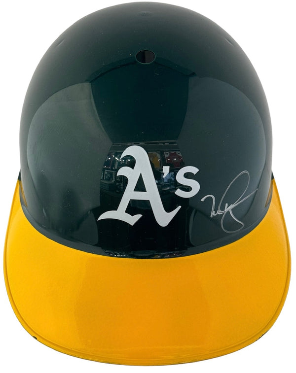 Mark McGwire Autographed Oakland Batting Helmet (JSA)