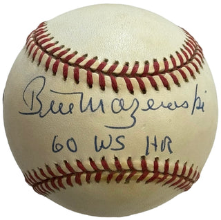 Bill Mazeroski Autographed Official Major League Baseball (JSA)